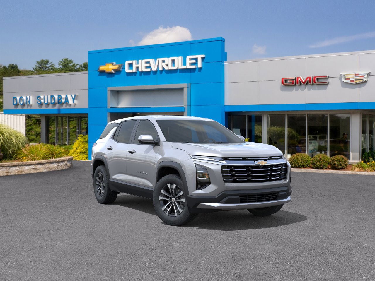 2026 Chevrolet Equinox LT in Sterling Gray Metallic — front three-quarter view