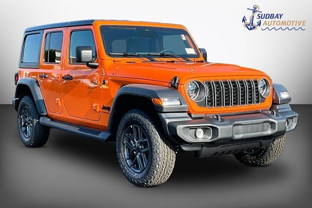 2026 Jeep Wrangler Sport S in Joose — front three-quarter view